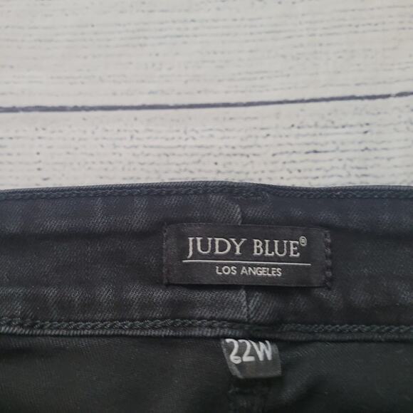 Judy Blue Size 22W Black Skinny Fit Button Fly Jeans Stretch Casual Every Day - Picture 6 of 9